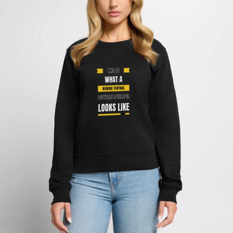 Newbie virtual software developer Women's Premium Organic Jumper