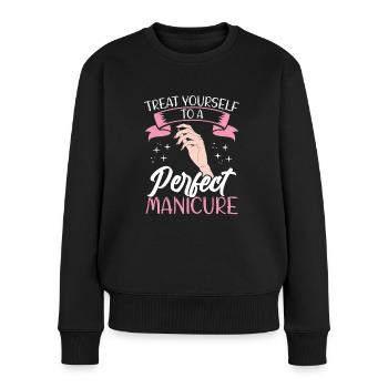 Une manucure parfaite - Pull Premium bio Femme - noir - Devant - Julia (174cm)