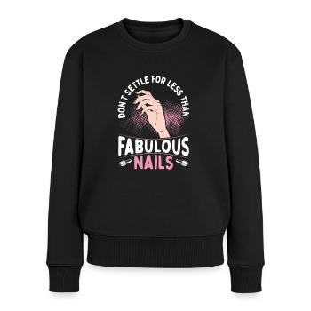 Don't bother with anything less than - Women's Premium Organic Jumper - black - Front - Julia (174cm)