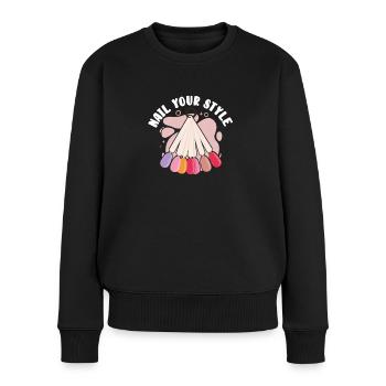 Get to the heart of your style - Women's Premium Organic Jumper - black - Front - Julia (174cm)