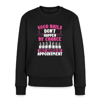 Good nails don't come by chance; - Women's Premium Organic Jumper - black - Front - Julia (174cm)
