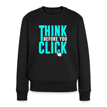 Cybersicherheit Hacking IT - Frauen Premium Bio Pullover - Schwarz - Vorne - Julia (174cm)