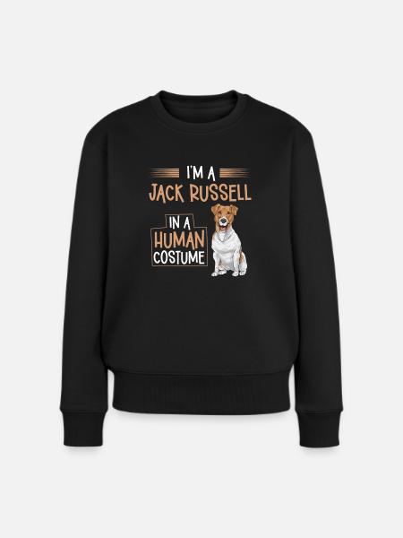 Jack Russell Terrier - Frauen Premium Bio Pullover - Schwarz