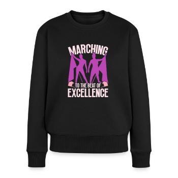 Color Guard Marching To The Beat Of Excellence - Women's Premium Organic Jumper - black - Front - Julia (174cm)