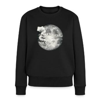 Whimsigoth Ästhetik Soft Grunge Emo Goth Rauchen - Frauen Premium Bio Pullover - Schwarz - Vorne - Julia (174cm)