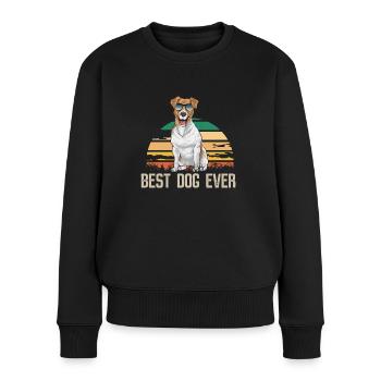 Jack Russell Terrier - Pull Premium bio Femme - noir - Devant - Julia (174cm)