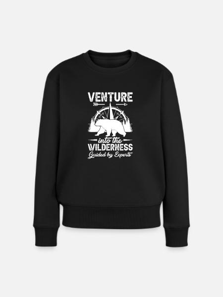 Wildnis Experte Natur - Frauen Premium Bio Pullover - Schwarz