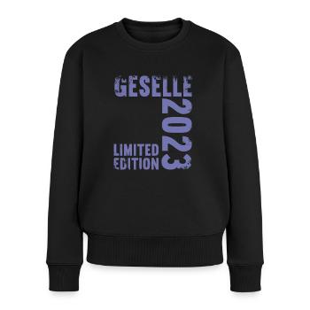 Geselle Gesellenprüfung bestanden Gesellen - Frauen Premium Bio Pullover - Schwarz - Vorne - Julia (174cm)