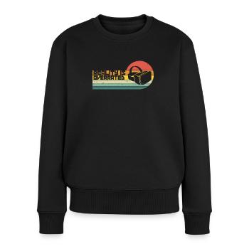 Virtual Reality VR Geschenk - Frauen Premium Bio Pullover - Schwarz - Vorne - Julia (174cm)