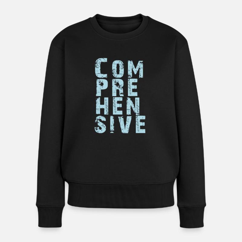 Beherrschung von UMFASSENDEM Wissen - Frauen Premium Bio Pullover - Schwarz