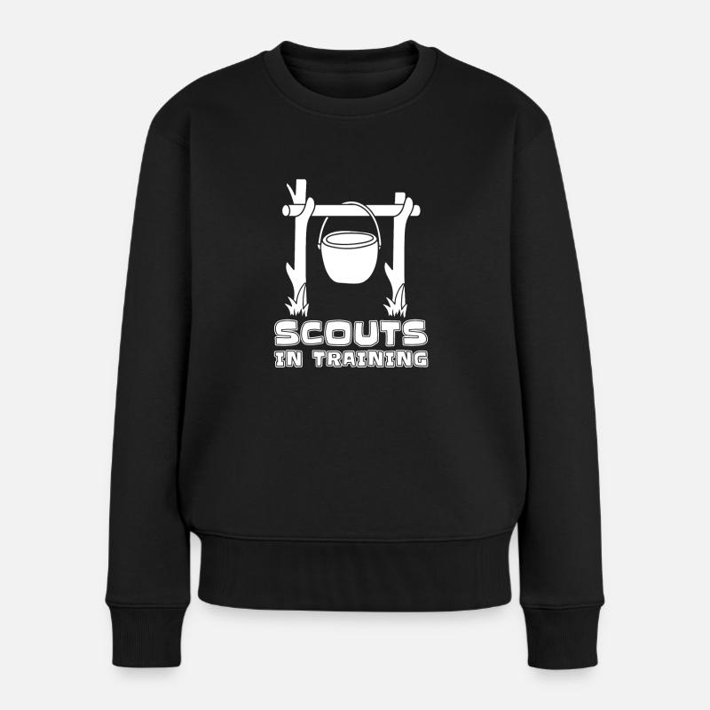 Formation scoute - Pull Premium bio Femme - noir