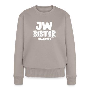 Jehovah's Witnesses - Women's Premium Organic Jumper - taupe - Front - Julia (174cm)