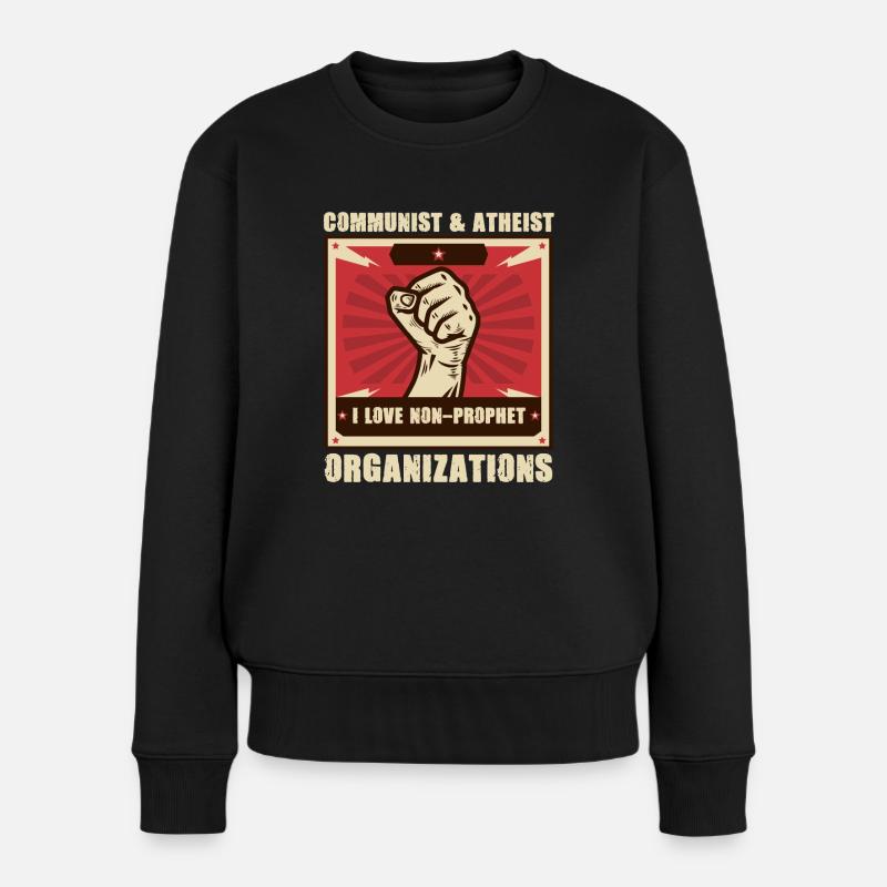 Atheismus - Frauen Premium Bio Pullover - Schwarz