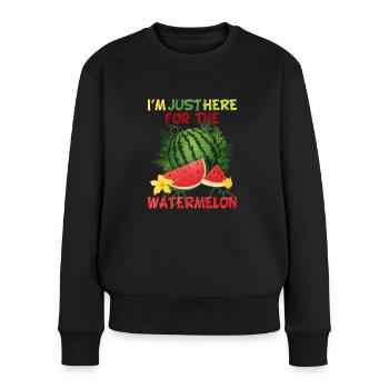 Watermelon - Women's Premium Organic Jumper - black - Front - Julia (174cm)