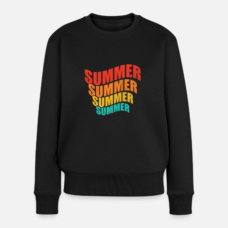 Sommer Sommer - Frauen Premium Bio Pullover - Schwarz