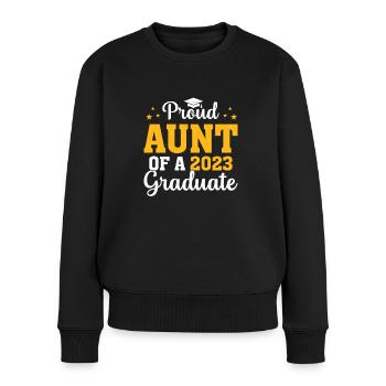Proud Aunt Graduates 2023 Graduation - Women's Premium Organic Jumper - black - Front - Julia (174cm)