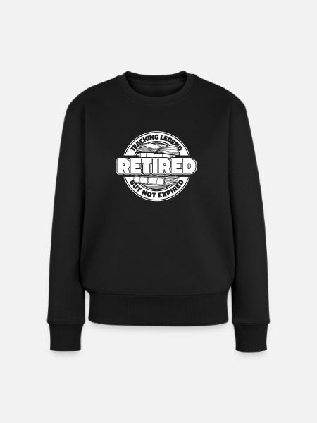 Lehrer Pädagoge Im Ruhestand - Frauen Premium Bio Pullover - Schwarz