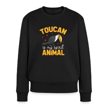 Toucan Bird Rainforest - Women's Premium Organic Jumper - black - Front - Julia (174cm)