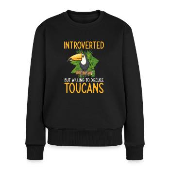 Toucan Bird Rainforest - Women's Premium Organic Jumper - black - Front - Julia (174cm)