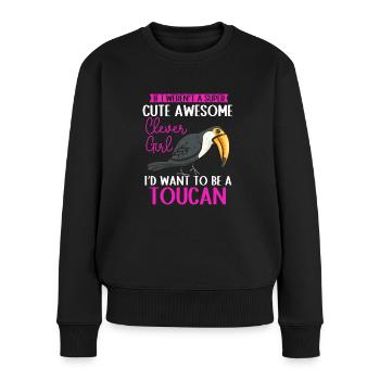 Toucan Bird Rainforest - Women's Premium Organic Jumper - black - Front - Julia (174cm)