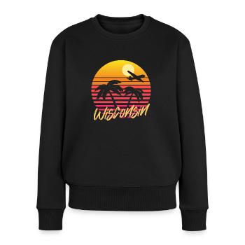 Wisconsin - Women's Premium Organic Jumper - black - Front - Julia (174cm)
