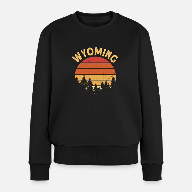 Wyoming - Frauen Premium Bio Pullover - Schwarz