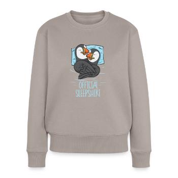 puffin puffin auke birds Lunde - Women's Premium Organic Jumper - taupe - Front - Julia (174cm)