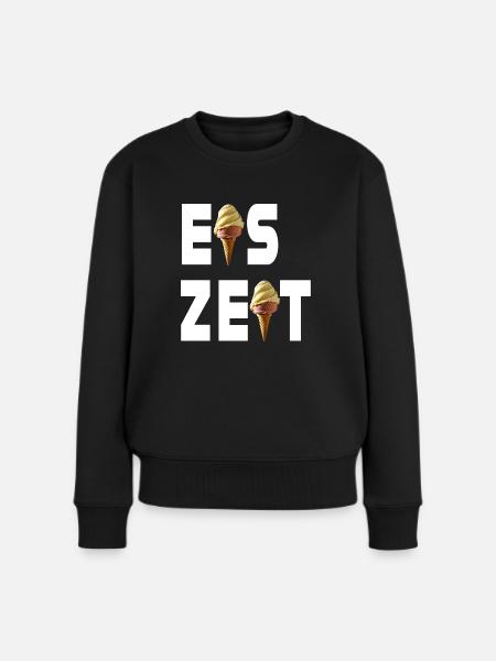 Eiszeit - Frauen Premium Bio Pullover - Schwarz