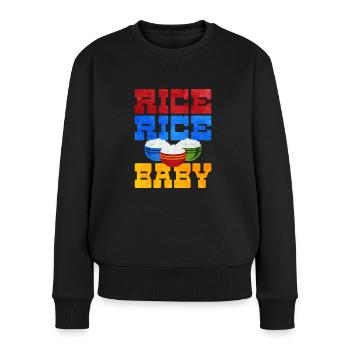 Rice - Women's Premium Organic Jumper - black - Front - Julia (174cm)