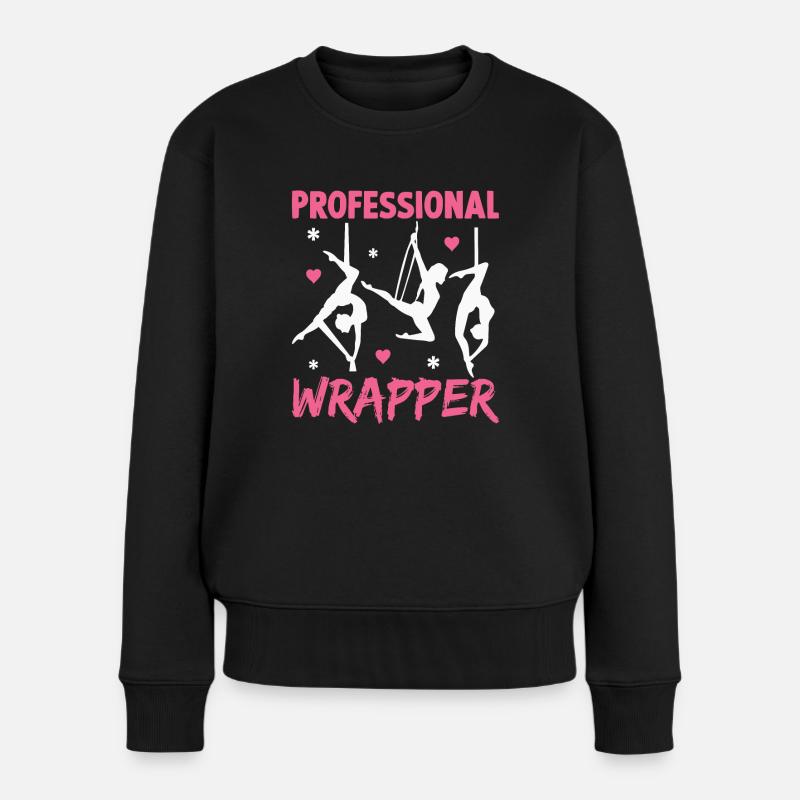 Aerial Silk Aerialist - Frauen Premium Bio Pullover - Schwarz