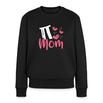 Pi Mama le jour de la fête des mères - Pull Premium bio Femme - noir - Devant - Julia (174cm)