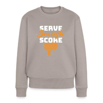 Table Tennis Ping Pong Player Club Club Outfit! - Pull Premium bio Femme - taupe - Devant - Julia (174cm)
