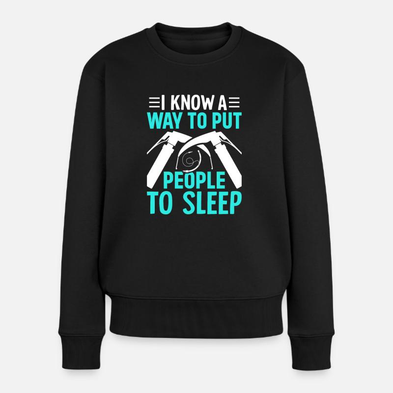Anesthésiste Anesthésiologie - Pull Premium bio Femme - noir