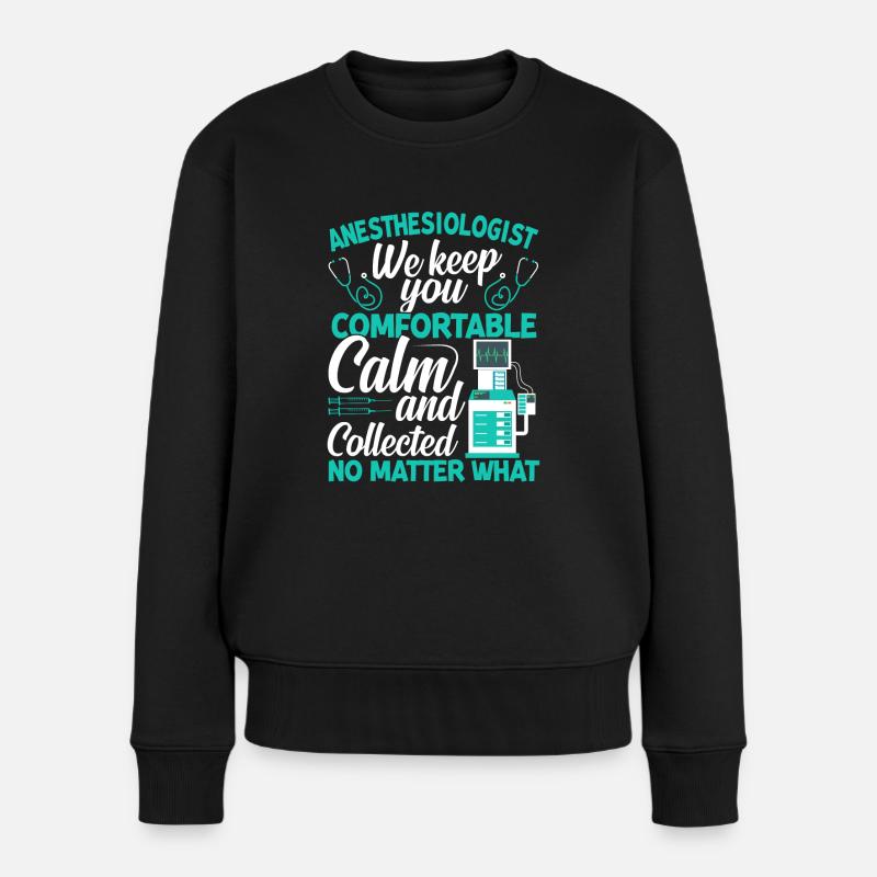 Anästhesiologie - Frauen Premium Bio Pullover - Schwarz