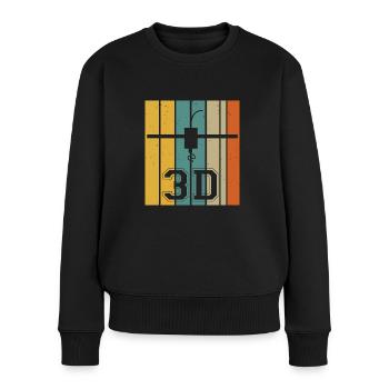 Seafood, crabs, crabs, mussels - Women's Premium Organic Jumper - black - Front - Julia (174cm)