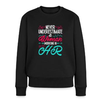 Responsable RH Responsable Ressources Humaines - Pull Premium bio Femme - noir - Devant - Julia (174cm)