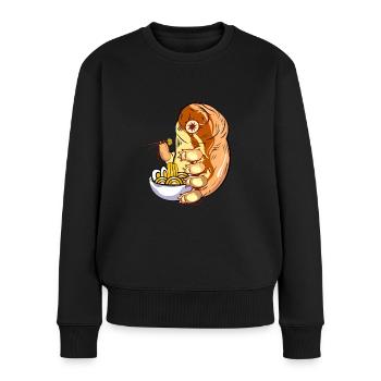 Tardigrade Eating Ramen - Women's Premium Organic Jumper - black - Front - Julia (174cm)