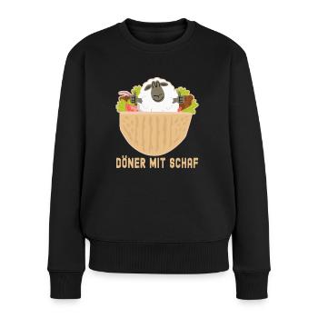 Kebab avec kebab de mouton kebab - Pull Premium bio Femme - noir - Devant - Julia (174cm)