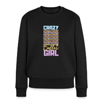 Balletttänzer | Ballettlehrer | Ballerina - Frauen Premium Bio Pullover - Schwarz - Vorne - Julia (174cm)