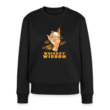 Whiskey-liebhaber Cheers Whiskey-bar Reiches Aroma - Frauen Premium Bio Pullover - Schwarz - Vorne - Julia (174cm)