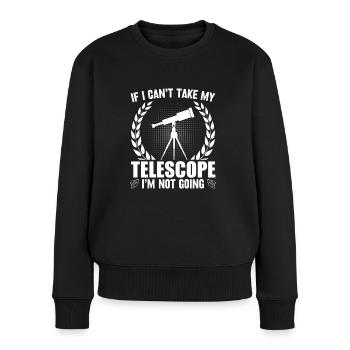 Science des télescopes Exploration spatiale - Pull Premium bio Femme - noir - Devant - Julia (174cm)