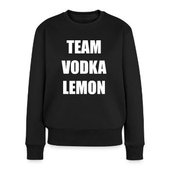 Mallorca Party Crew Team Vodka Lemon - Frauen Premium Bio Pullover - Schwarz - Vorne - Julia (174cm)