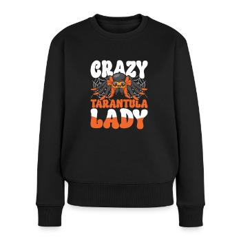 Vogelspinne Crazy Tarantula Lady - Women's Premium Organic Jumper - black - Front - Julia (174cm)