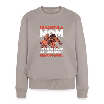 Vogelspinne Tarantula Mom - Women's Premium Organic Jumper - taupe - Front - Julia (174cm)