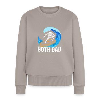 Goth Dad - Frauen Premium Bio Pullover - Taupe - Vorne - Julia (174cm)