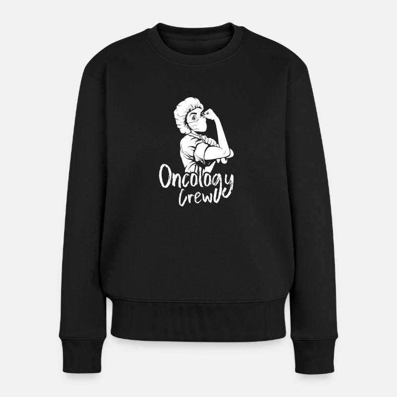 Krankenschwester Besatzung Oncology Crew - Frauen Premium Bio Pullover - Schwarz
