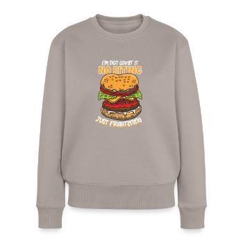 Horror Burgers Fast-Food Halloween Nourriture effrayante Monste - Pull Premium bio Femme - taupe - Devant - Julia (174cm)