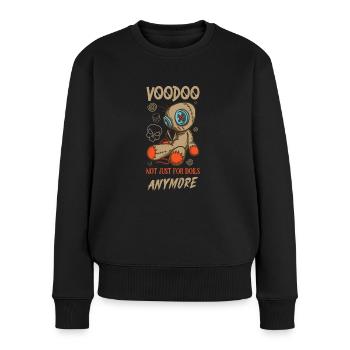 Hexe Okkult Gothic Dunkel Satanisch Unheilige - Frauen Premium Bio Pullover - Schwarz - Vorne - Julia (174cm)