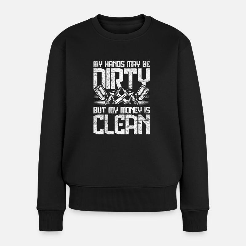 Peintre de véhicules Peintre de voitures - Pull Premium bio Femme - noir
