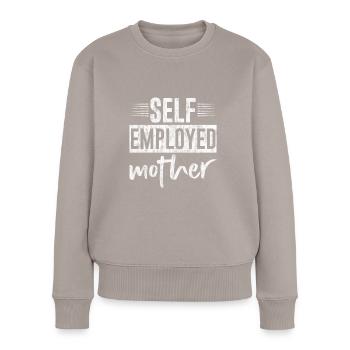 Mère indépendante 3 - Pull Premium bio Femme - taupe - Devant - Julia (174cm)